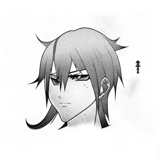 Anime bleach characters in traditional Japanese attire tattoo design idea