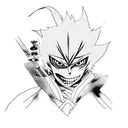 Anime bleach characters in traditional Japanese attire tattoo design idea