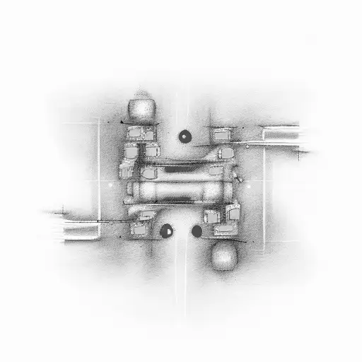 two traffic lights, one red and yellow, the other yellow and green tattoo design idea