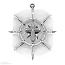 italian cornicello and cross pendant together tattoo design idea