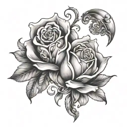 Alina & Phil Love and Strength tattoo design idea