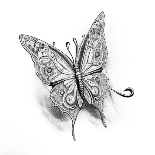 name Chase with fancy butterfly tattoo design idea
