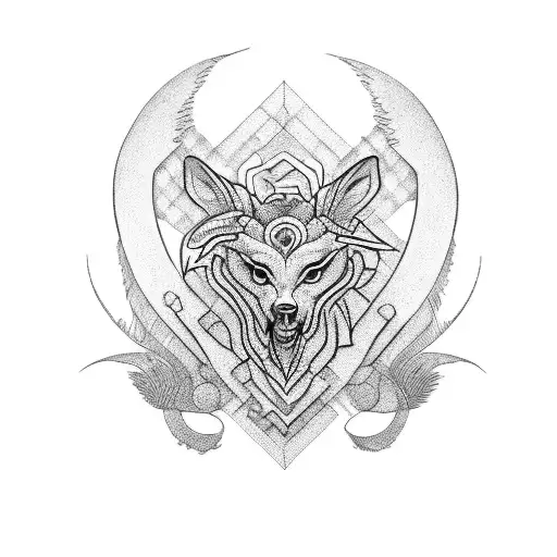 romanian folclore tattoo design idea