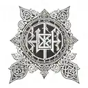 slavic runes tattoo design idea