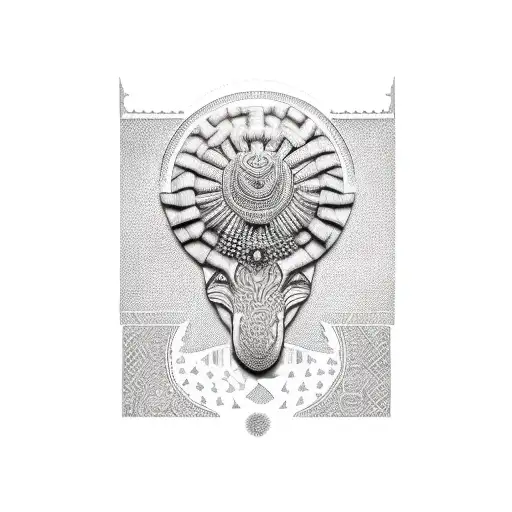 continent africain coupé en deux  tattoo design idea