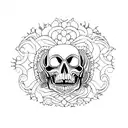 memento mori tattoo design idea