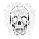 memento mori tattoo design idea