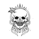 memento mori tattoo design idea