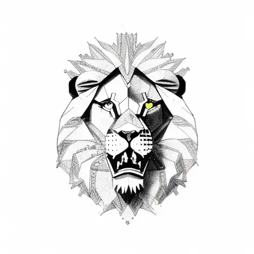 recovering addict with lion and a broken pocket watch tattoo design idea