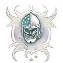 spartan, cannabis leaf, magic mushrooms, hip hop tattoo design idea