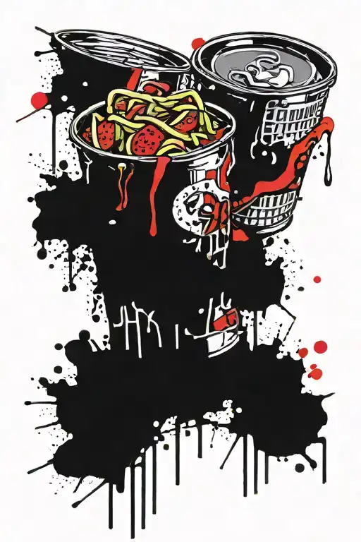 food tattoo design idea