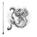 hook tattoo design idea