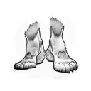 Bigfoot on ankle tattoo design idea