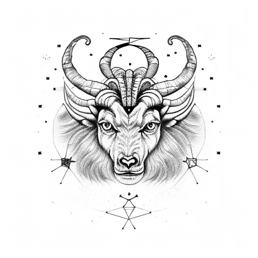 Aries Constellation tattoo design idea