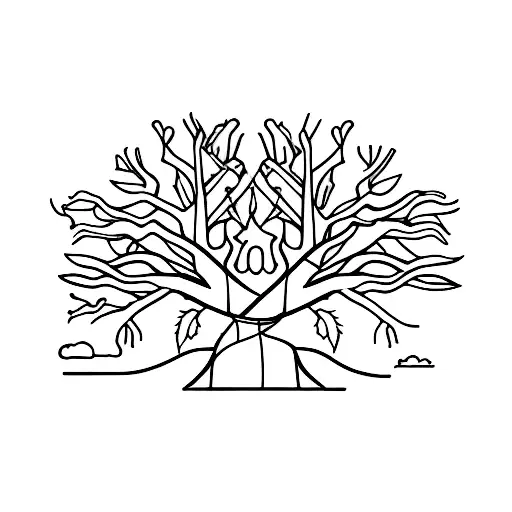 baobab tree tattoo design idea