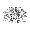baobab tree tattoo design idea