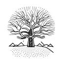 baobab tree tattoo design idea