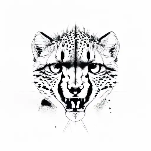 cheetah  tattoo design idea