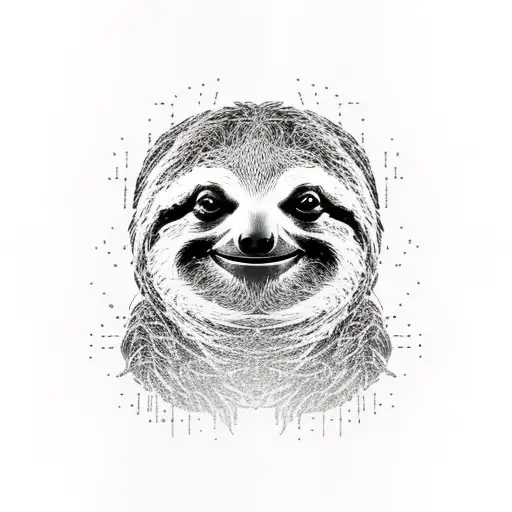 tactical sloth  tattoo design idea