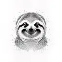 tactical sloth  tattoo design idea