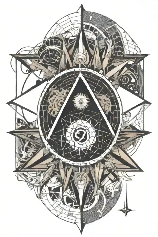 cancer zodiac sign, third eye, word "padayon" and number 7 tattoo design idea