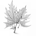 maple pecan tattoo design idea