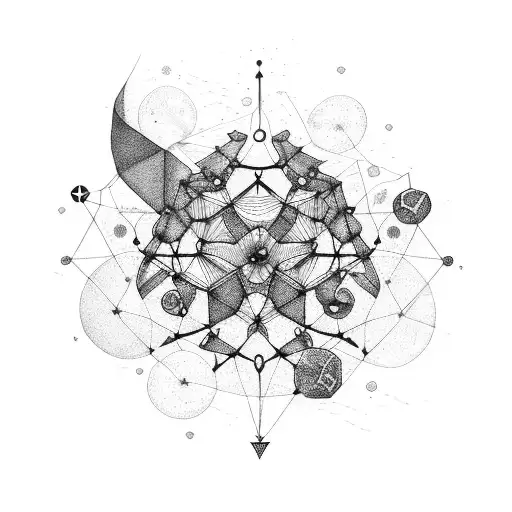 Cancer constellation tattoo design idea