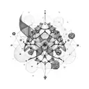 Cancer constellation tattoo design idea