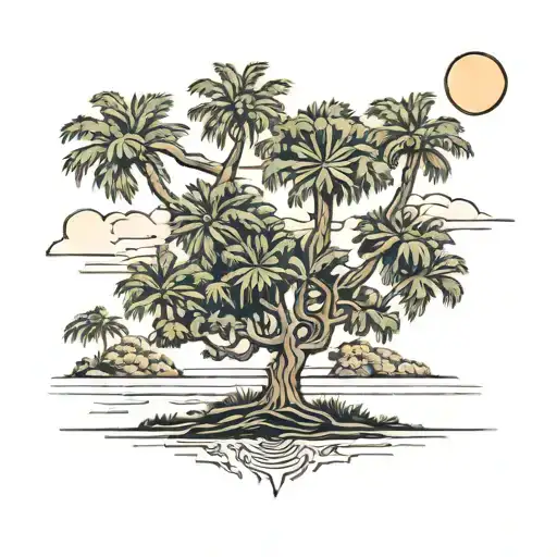 	1.	South Carolina State Outline: 	•	An accurate and detailed outline of South Carolina. 	2.	Palmetto Tree and Crescent  tattoo design idea