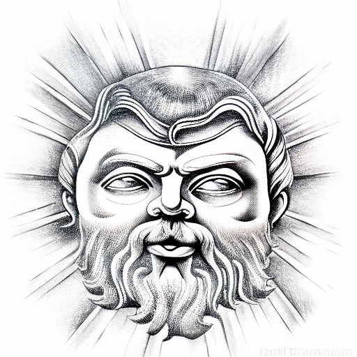 socrates greek-god tattoo design idea