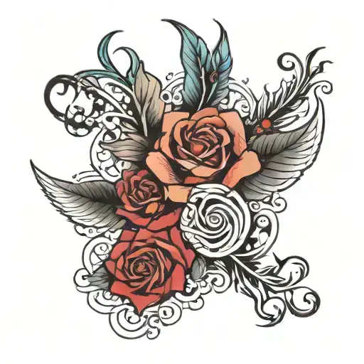 create tattoo image--- include date 04 nov 17 nov 23 oct and 2017 and 2023 and 05 may and time 00:00    tattoo design idea