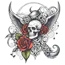 create tattoo image--- include date 04 nov 17 nov 23 oct and 2017 and 2023 and 05 may and time 00:00    tattoo design idea