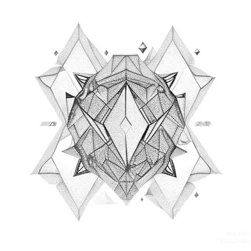 pressure makes diamonds tattoo design idea
