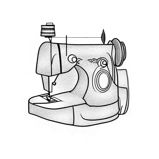 SEWING MACHINE tattoo design idea