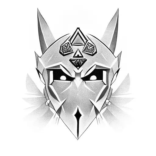The Legend of Zelda Majors Mask tattoo design idea