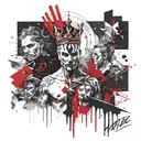 Mikhail Gorshenev from the last scene of the series The King and the Jester tattoo design idea