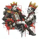 Mikhail Gorshenev from the last scene of the series The King and the Jester tattoo design idea