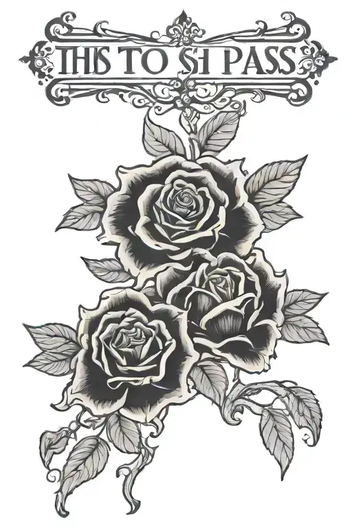 This too shall pass tattoo design idea
