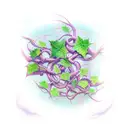 Ivy vine tattoo design idea