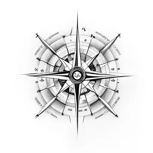 A compass with cinema icons as the cardinal directions, symbolizing the client's love for both travel and movies tattoo design idea