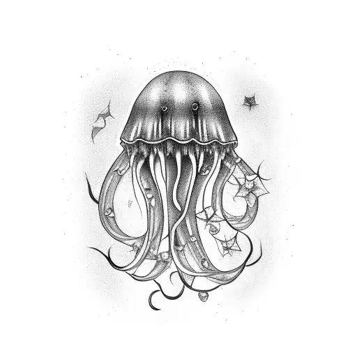 stuff a jellyfish on the ribs tattoo design idea