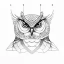 illuminati owl tattoo design idea