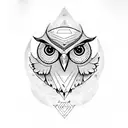 illuminati owl tattoo design idea