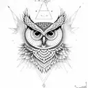 illuminati owl tattoo design idea