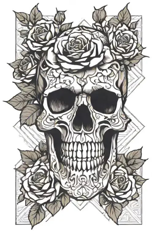skull roses Persia music messi maradona dj 10 tattoo design idea