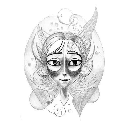 Coraline  tattoo design idea