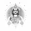 Krishna flute  tattoo design idea