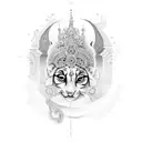 Krishna flute  tattoo design idea