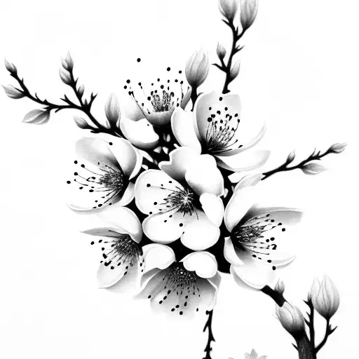 Cherry Blossom tattoo design idea