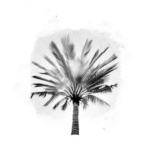 Palm Tree tattoo design idea